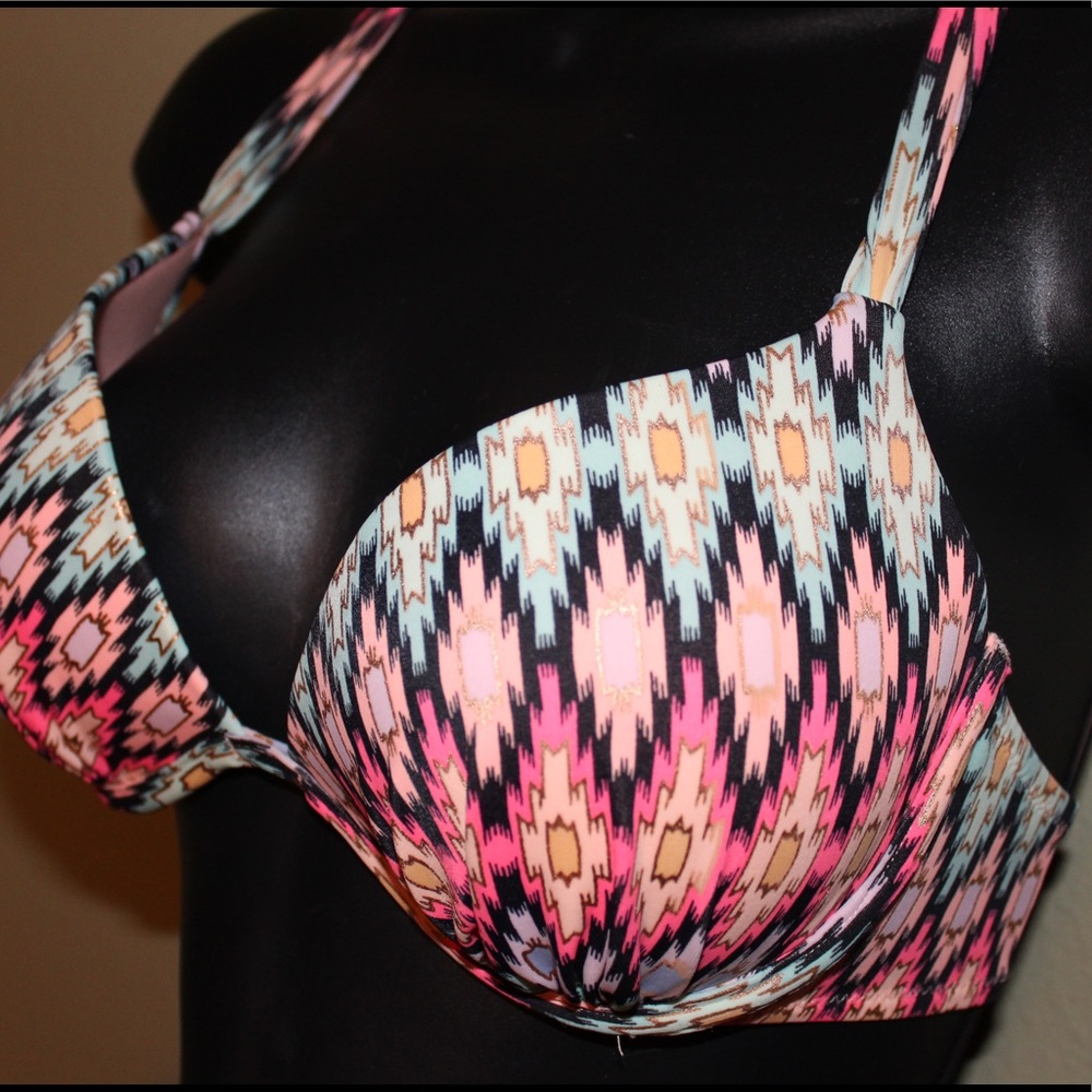 VICTORIA SECRET Colorful Push-up Bikini Top- 34C